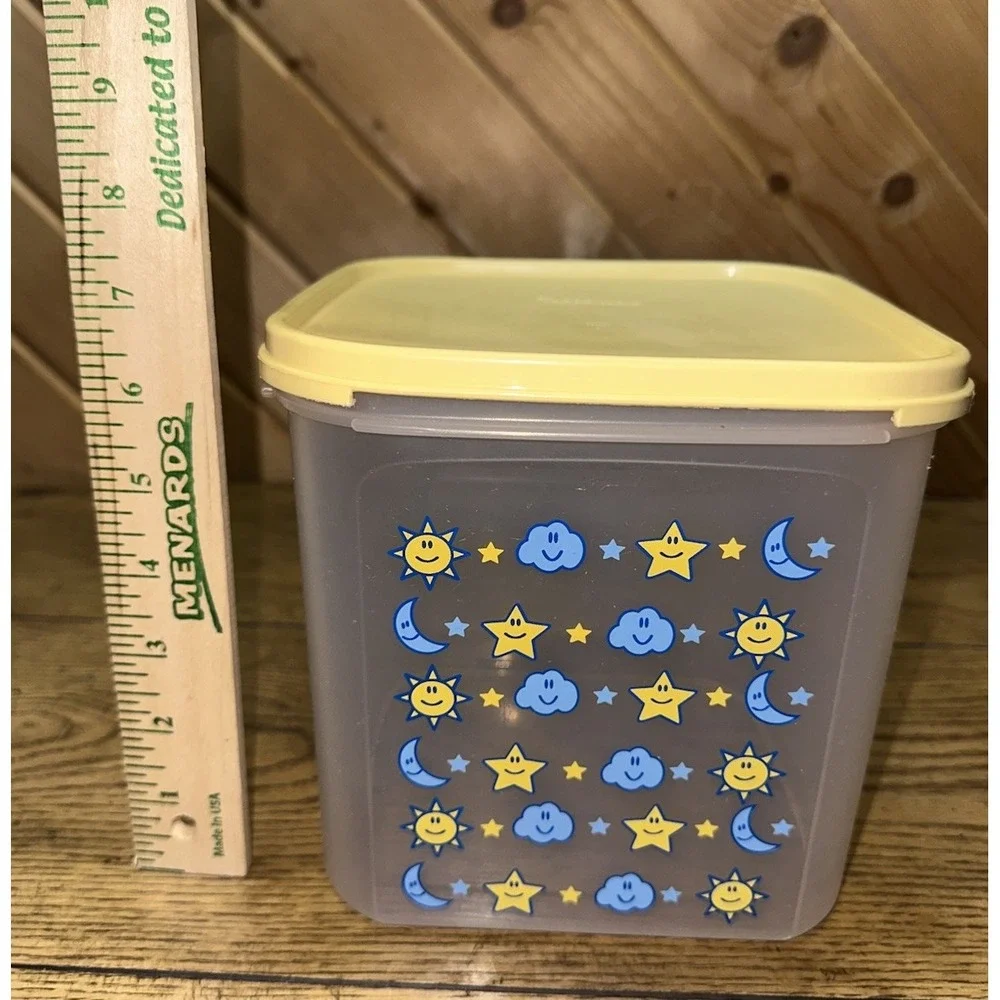 Tupperware Modular Mates Baby Nursery Design Sun Moon Stars Large With‎ Lid